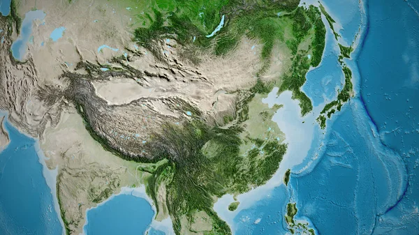 Close Mapa Estratégia Centrado China — Fotografia de Stock