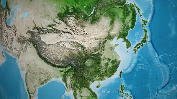 Mapa Satélite Centrado Área Bairro China — Fotografia de Stock