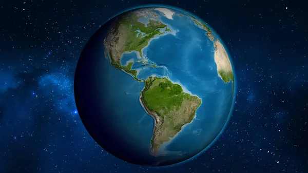 Carte Globe Satellite Centrée Sur Colombie — Photo