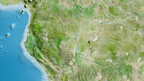 Primer Plano Mapa Centrado República Del Congo — Foto de Stock