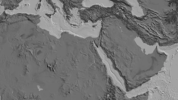 Bilevel Mapa Centrado Área Bairro Egito — Fotografia de Stock