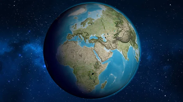 Carte Globe Satellite Centrée Sur Egypte — Photo