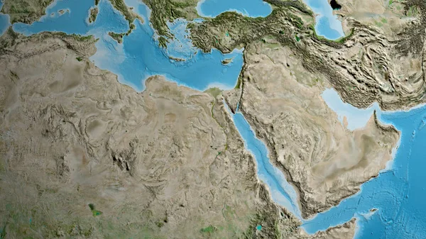 Mapa Satélite Centrado Área Bairro Egito — Fotografia de Stock