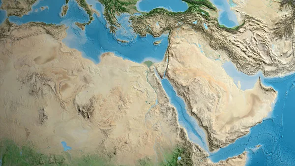 Супутникова Карта Зосереджена Районі Єгипту — стокове фото