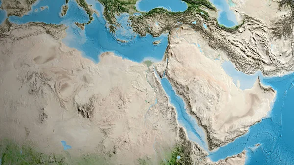 Satellite map centered on Egypt neighborhood area