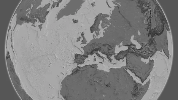 Bilevel Mapa Centrado Área Bairro França — Fotografia de Stock