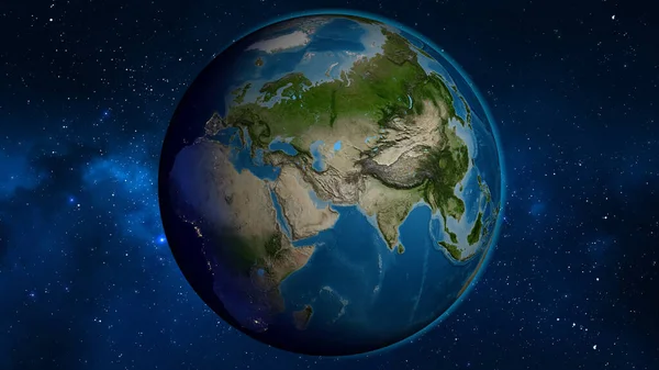 Карта Супутникової Глобусу Центром Ірані — стокове фото
