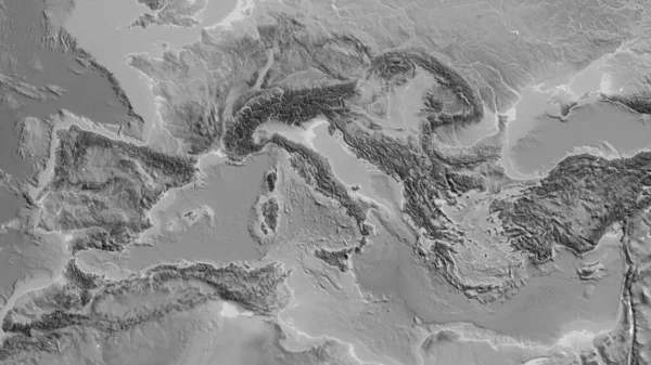 의지도는 이탈리아의 지역을 중심으로 하였다 — 스톡 사진