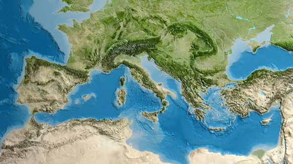 Mapa Satélite Centrado Área Bairro Itália — Fotografia de Stock