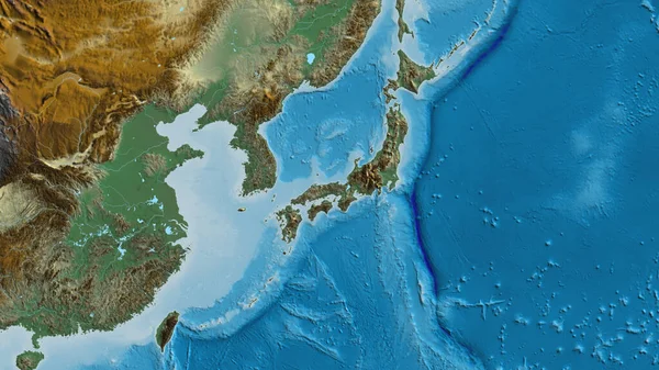 Крупный План Карты Центром Японии — стоковое фото