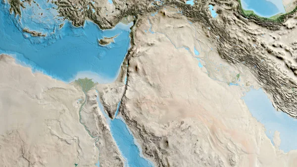 Műholdas Térkép Középpontjában Jordánia Szomszédságában — Stock Fotó