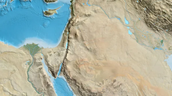 Ürdün merkezli asatelit haritasına yakın plan