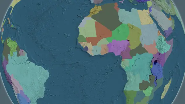라이베리아 지역을 중심으로 — 스톡 사진
