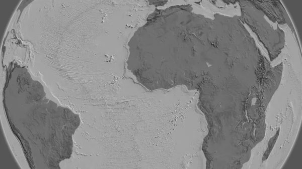 지도는 라이베리아의 지역을 중심으로 제작되었다 — 스톡 사진