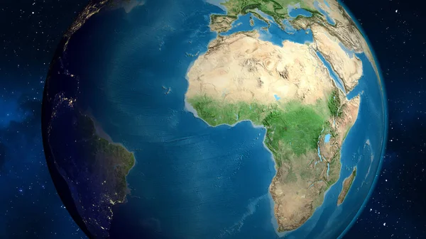 Спутниковая Карта Либерия — стоковое фото