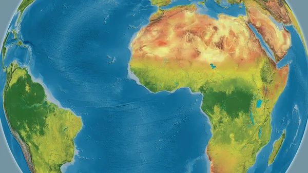 지도는 라이베리아 지역을 중심으로 — 스톡 사진