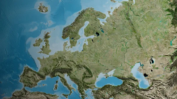 Супутникова Карта Зосереджена Околицях Литви — стокове фото