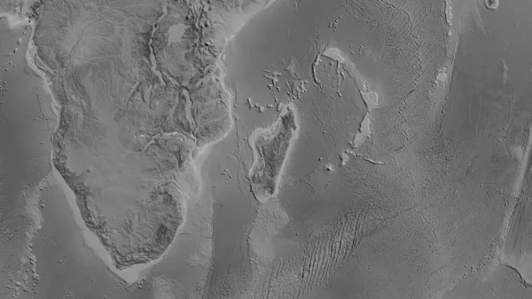 라이스 지도는 마다가스카르 지역을 중심으로 만들어 — 스톡 사진