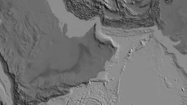 Umman merkezli abilevel haritasının yakın plan görüntüsü