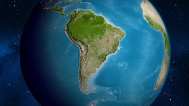 Uydu haritası Paraguay civarına odaklandı