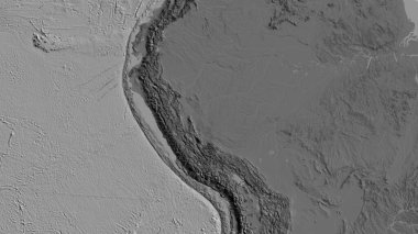 Peru merkezli abilevel haritasının yakın plan görüntüsü