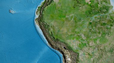 Peru merkezli asatelit haritaya yakın plan