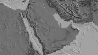 Suudi Arabistan merkezli abilevel haritasına yakın plan