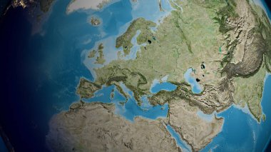 Uydu haritası Slovakya Mahallesi 'ne odaklandı