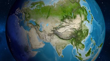 Tacikistan mahalle merkezi uydu haritası