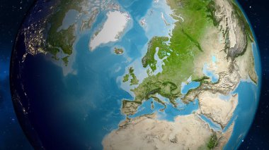 Birleşik Krallık semtinin uydu haritası