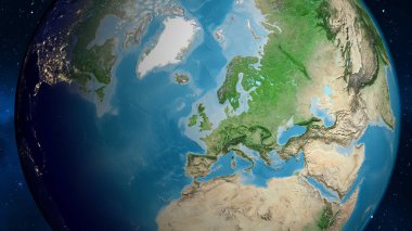 Birleşik Krallık semtinin uydu haritası