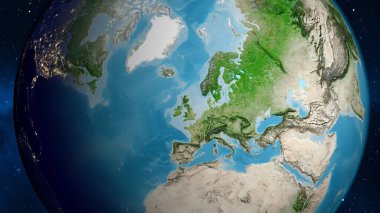 Birleşik Krallık semtinin uydu haritası