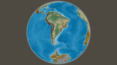 Uruguay merkezli yardım küresi haritası