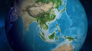 Uydu haritası Vietnam mahallesine odaklı.