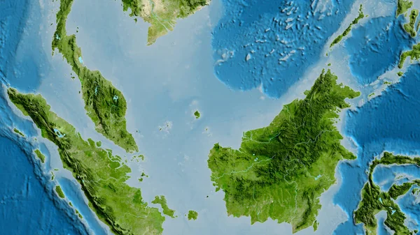 말레이시아를 중심으로 지도의 — 스톡 사진