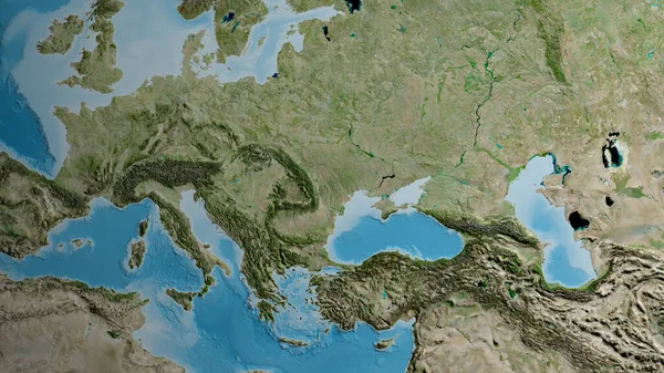 Satelitní Mapa Zaměřená Okolí Moldavska — Stock fotografie