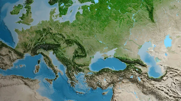 モルドバ周辺を中心とした衛星地図 — ストック写真