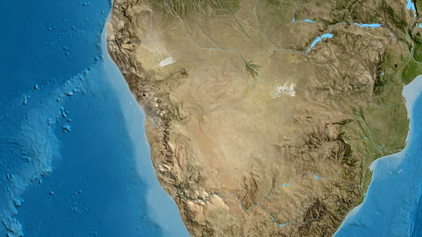 Close Asatellite Map Centered Namibia — Stock Photo, Image