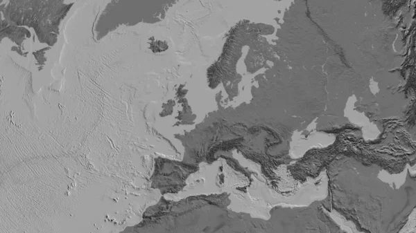 Carte Globe Bilevel Centrée Sur Les Pays Bas — Photo