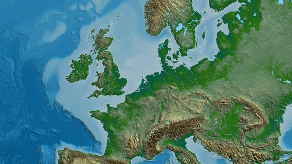 지도는 네덜란드의 지역을 중심으로 하였다 — 스톡 사진