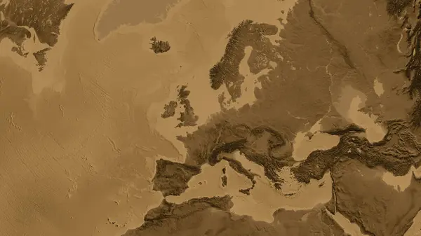 네덜란드를 중심으로 세피아 — 스톡 사진