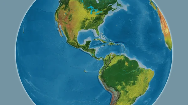 Mapa Topografického Glóbu Soustředěná Nikaraguu — Stock fotografie