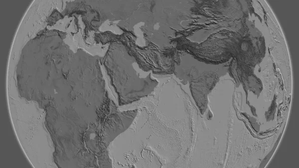 Karte Auf Zwei Ebenen Den Oman Herum — Stockfoto