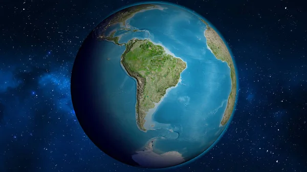 Спутниковая Карта Парагвай — стоковое фото