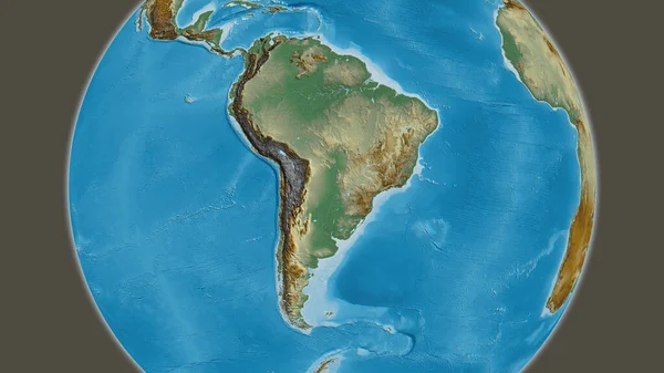 Карта Помощи Районе Парагвая — стоковое фото