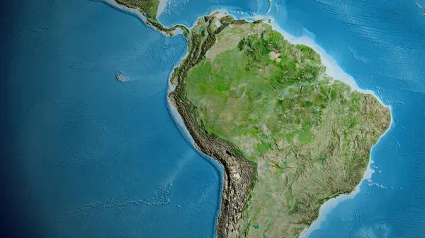 Satellite map centered on Peru neighborhood area