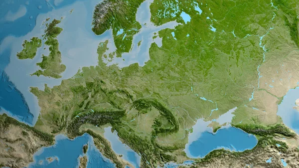 Δορυφορικός Χάρτης Επίκεντρο Την Περιοχή Της Πολωνίας — Φωτογραφία Αρχείου