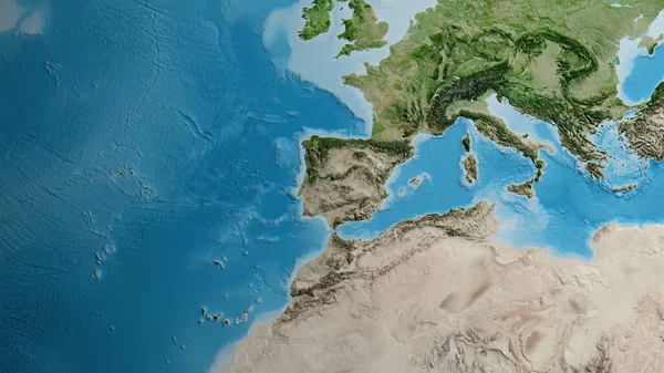 Mapy Satelitarne Microsoft Virtual Earth Środkowa Część Portugalii — Zdjęcie stockowe