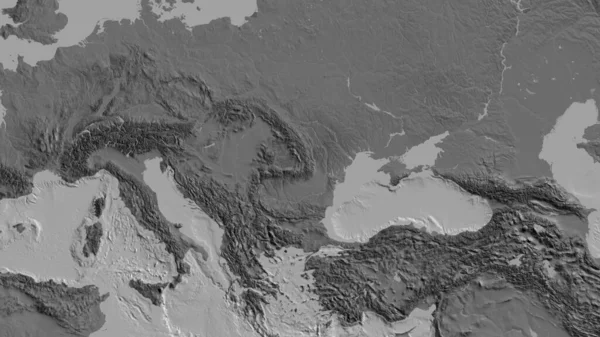 Bilevel Mapa Centrado Área Bairro Roménia — Fotografia de Stock
