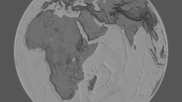 Bilevel Mapa Centrado Área Bairro Somália — Fotografia de Stock